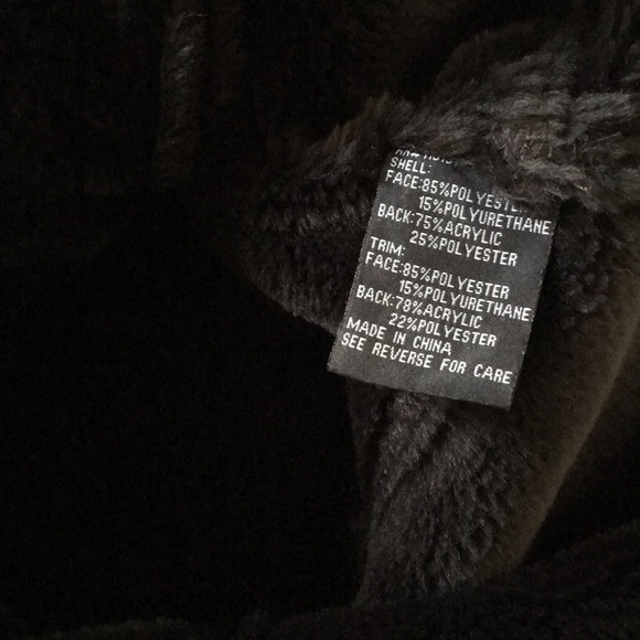 OVERSIZED VEGAN LEATHER FAUX FUR COAT - DARK BROWN - Picture 4 of 8